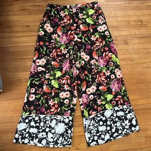 Maeve by Anthropologie Wide Leg Floral Pants